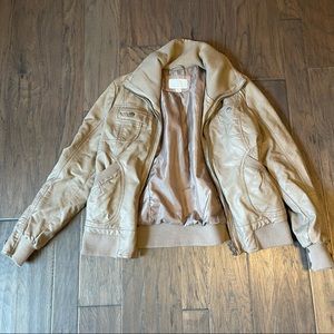 🌵 3/$18 Taupe pleather jacket - Xhilaration - XXL
